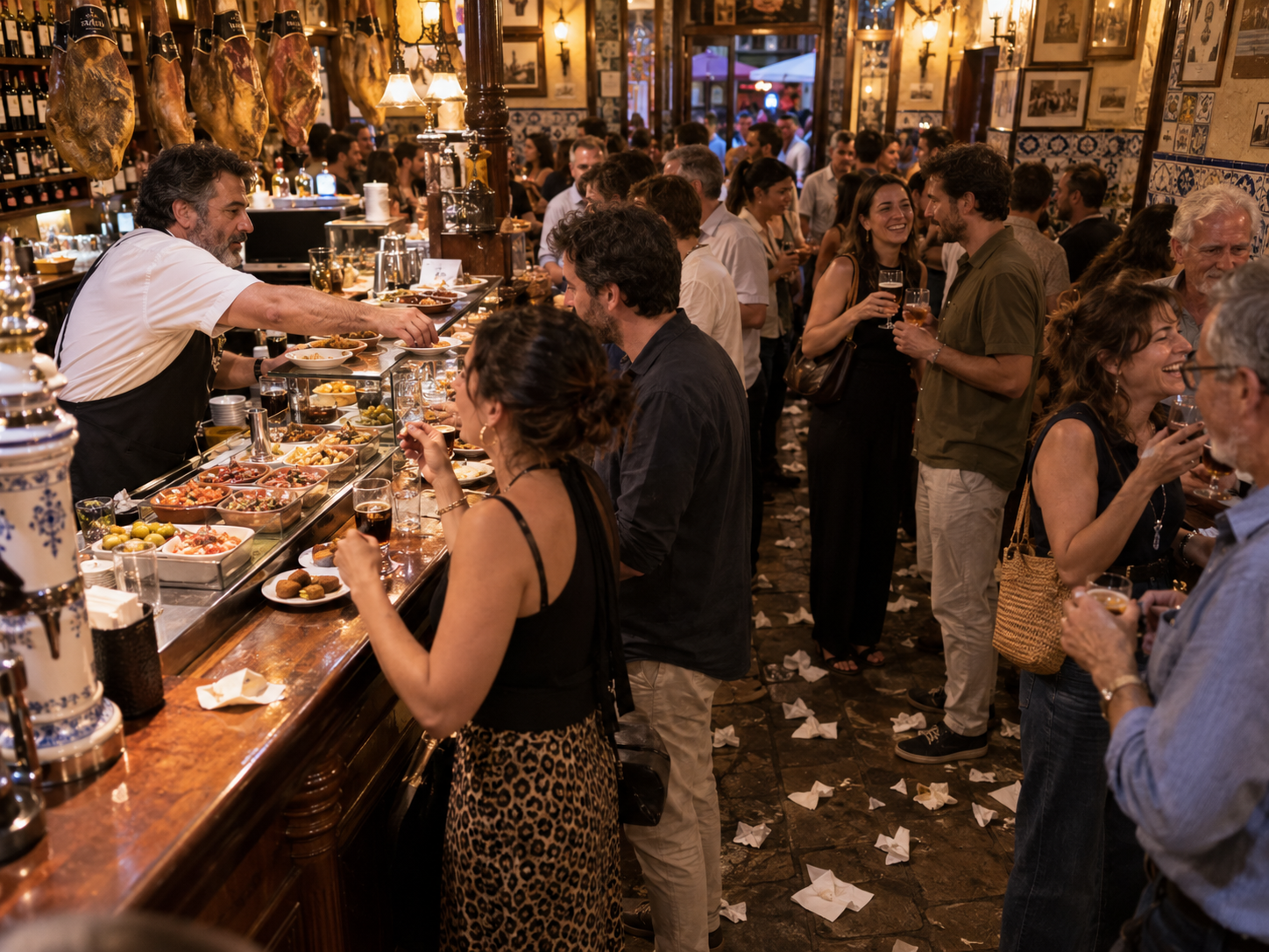 Spaniards Throw Napkins on the Bar Floor and It Means the Bar Is Good: The Messiest Compliment in Europe 3 napkins 3