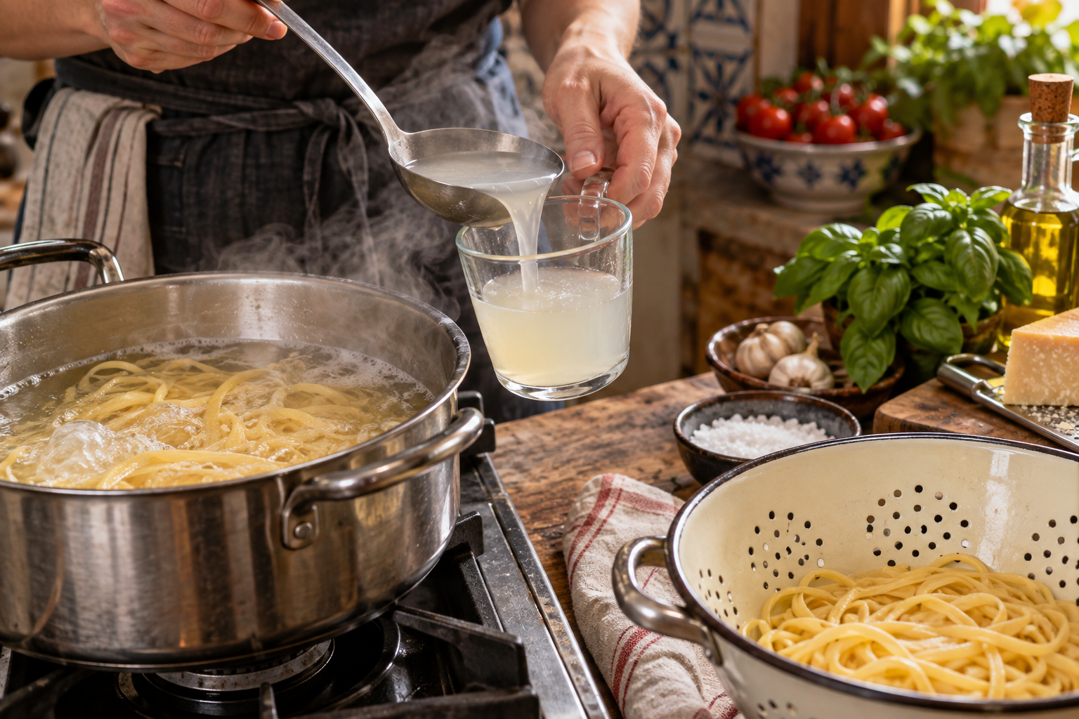 Italian Grandmothers Never Throw Out Pasta Water: The Starchy Secret Behind Every Silky Sauce 2 pasta water 2
