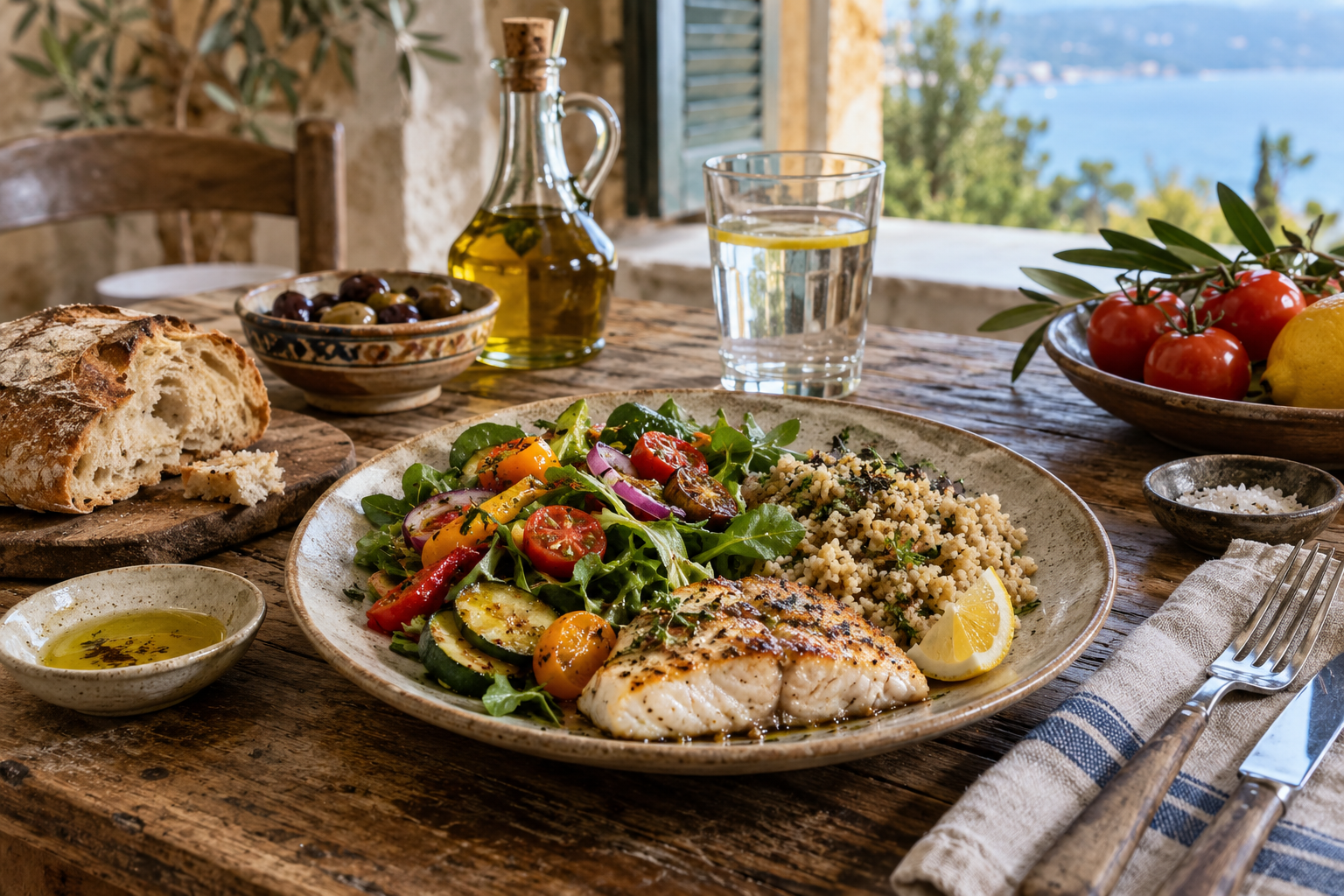 I Followed the Mediterranean Plate Rule for 45 Days: Half Vegetables, No Counting, Real Numbers 5 plate 5