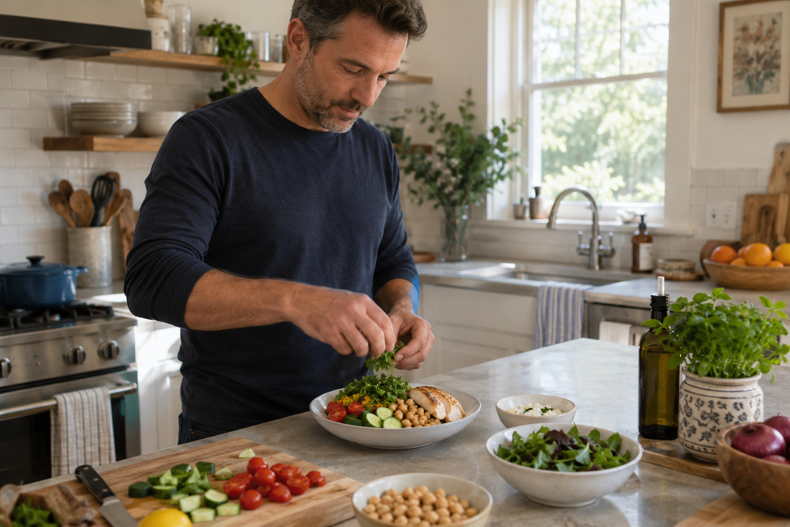 I Followed the Mediterranean Plate Rule for 45 Days: Half Vegetables, No Counting, Real Numbers 6 plate 6