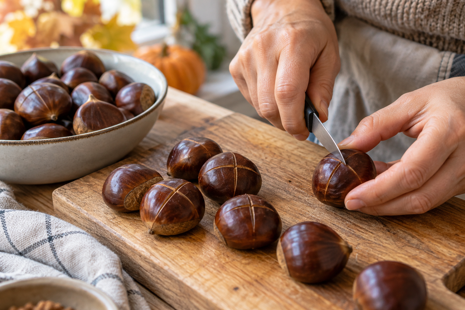 Roast Chestnut Season Starts on European Streets in October: The Ritual and the One-Pan Home Version 4 road chestnut 4