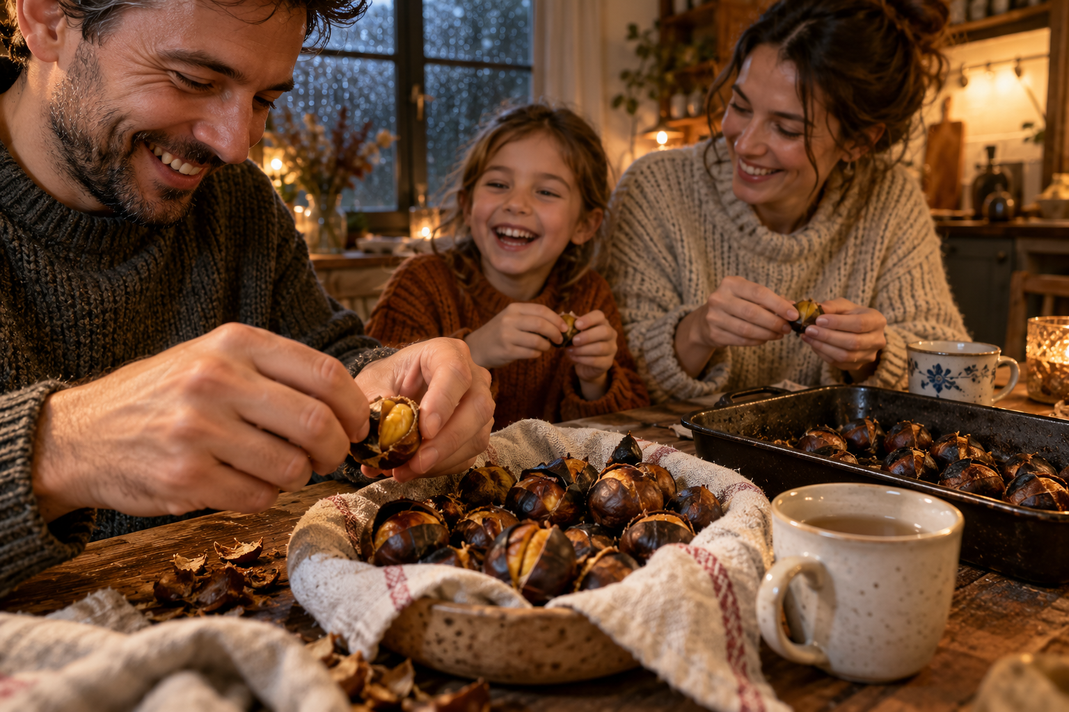 Roast Chestnut Season Starts on European Streets in October: The Ritual and the One-Pan Home Version 6 road chestnut 6