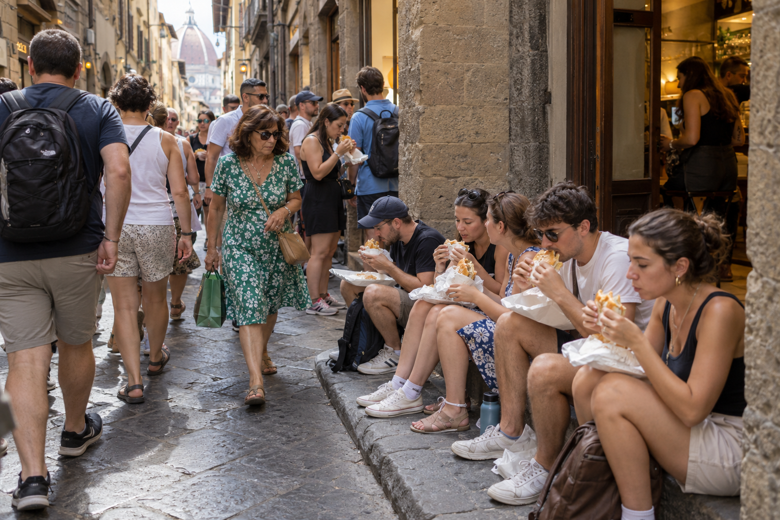 Florence Italy Fined Tourists 500 Euros for Eating on Four Streets: The Lunch Rule Nobody Mentions Before the Sandwich 3 Florence 3