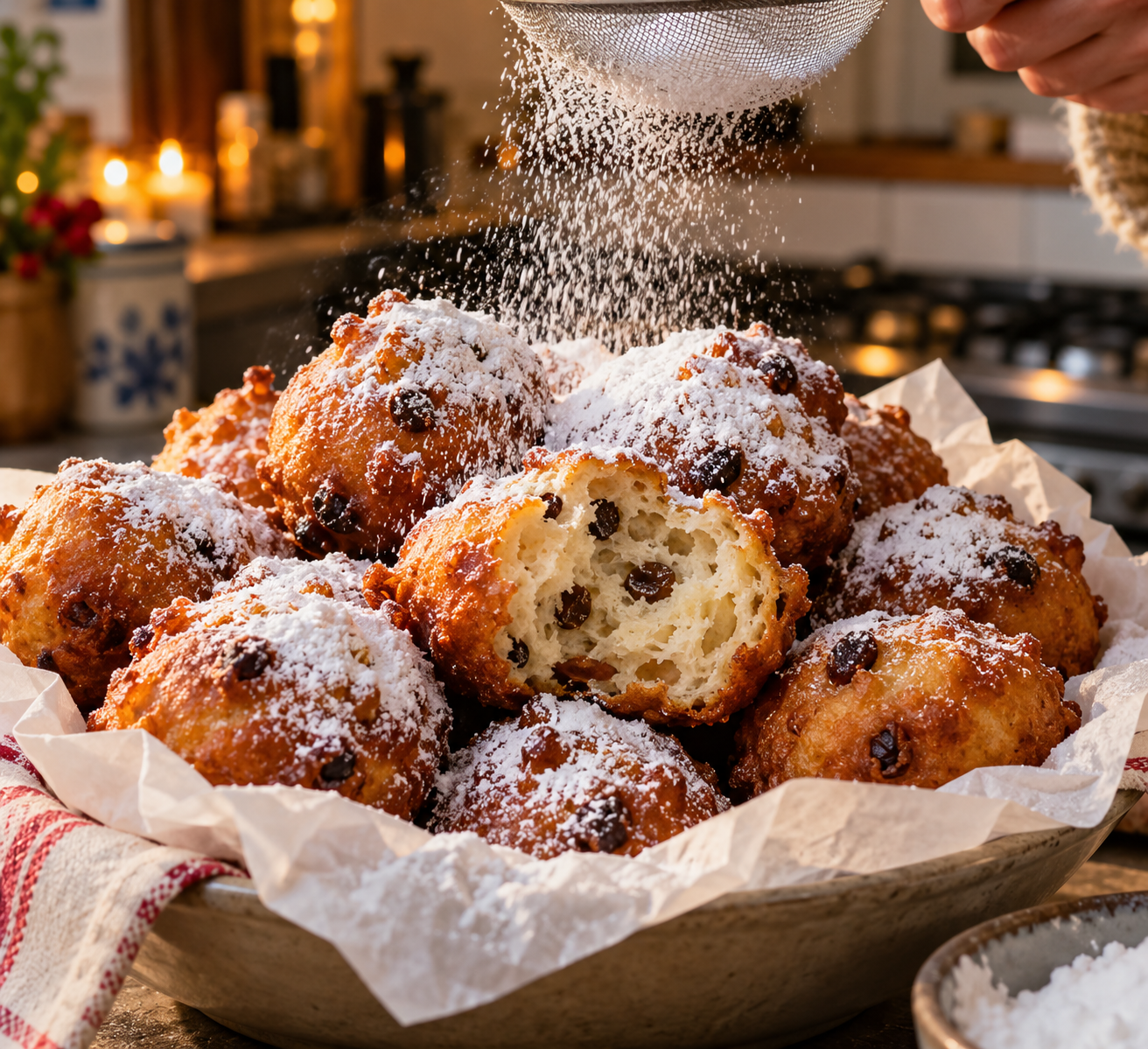 Oliebollen Are the Dutch New Year's Doughnuts Fried in the Street: The Recipe Families Make on December 31 2 Oliebollen 2