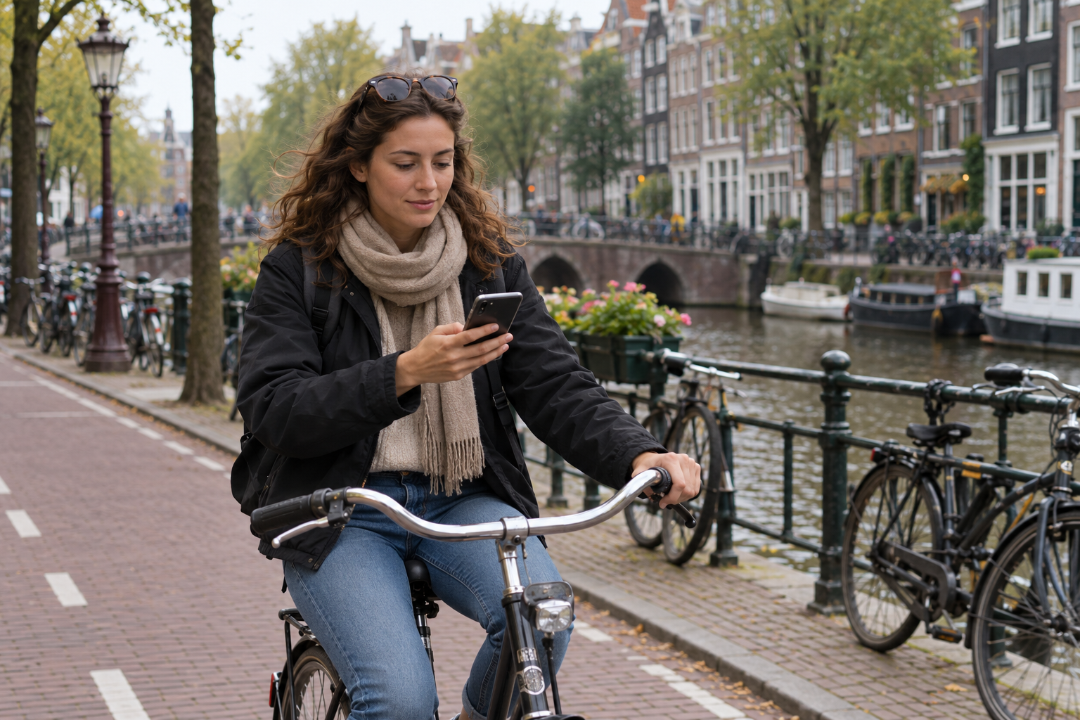 Cycling With a Phone in Your Hand Costs 170 Euros in the Netherlands: The Bike Fine Americans Get on Day One 1 cycling 1