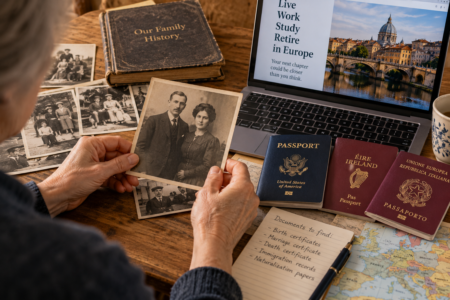 Millions of Americans Qualify for an EU Passport Through a Grandparent and Never Check: The Descent Rules, Country by Country 1 descent 1
