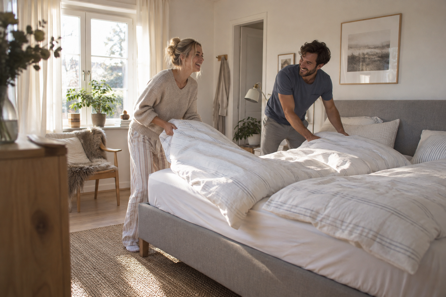 Scandinavian Couples Sleep With Two Duvets and Zero Fights: The Bedroom Fix Americans Have Never Tried 3 duvet 3