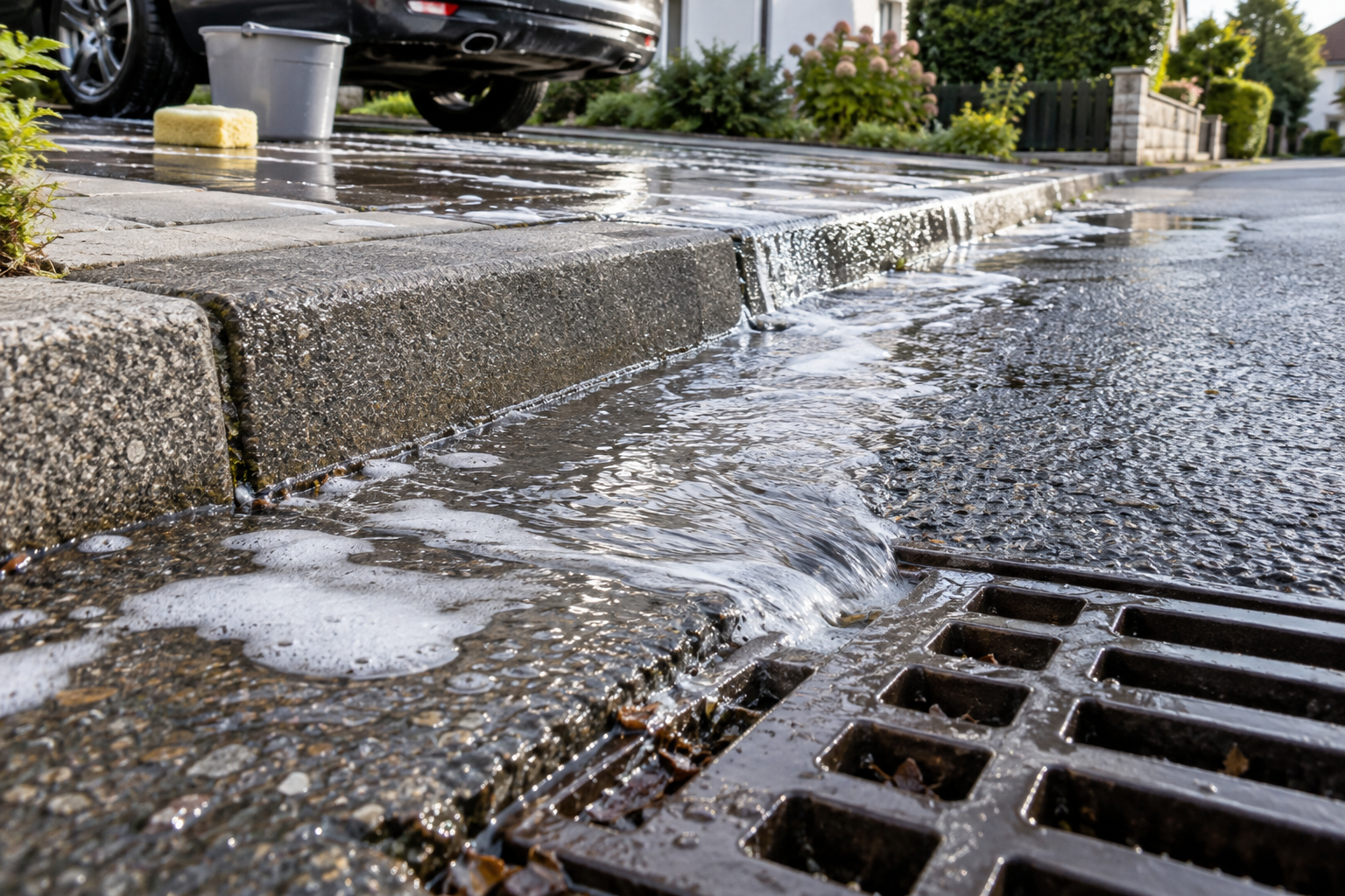 Washing Your Car in Your Own Driveway Is Illegal in Germany: The Water Rule That Explains Why German Streets Look Like That 2 washing car 2